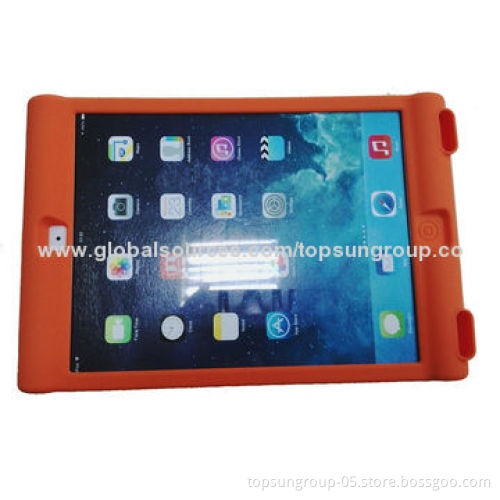 Silicone Cases for iPad 2/3/4/5, Shatter-resistant, with Stent and Audio Amplifier Function